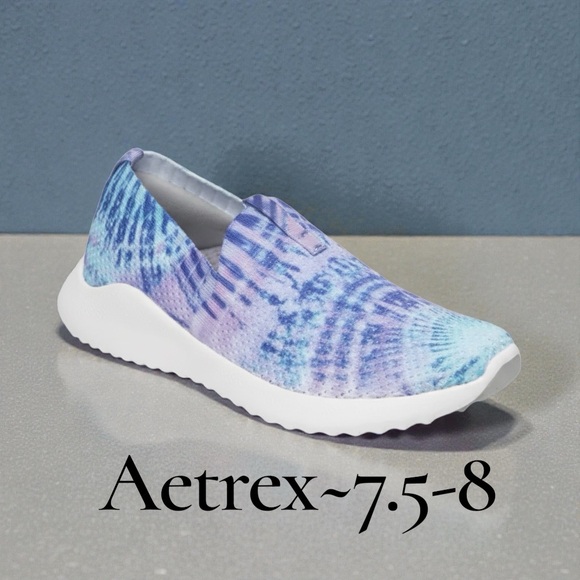 Aetrex Shoes - Aetrex Comfort Slip-On Sneakers | Size 7.5–8 | Excellent Condition-Blue-Purple